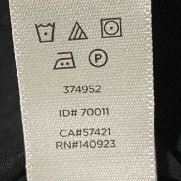 Loft Black Eyelet Midi Dress 2 Petite Cotton Tiered Adjustable Straps Summer - Picture 10 of 13